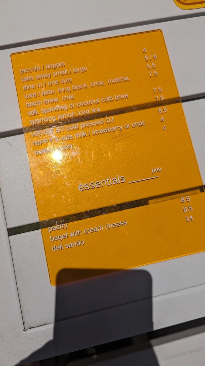 Menu, Priorities