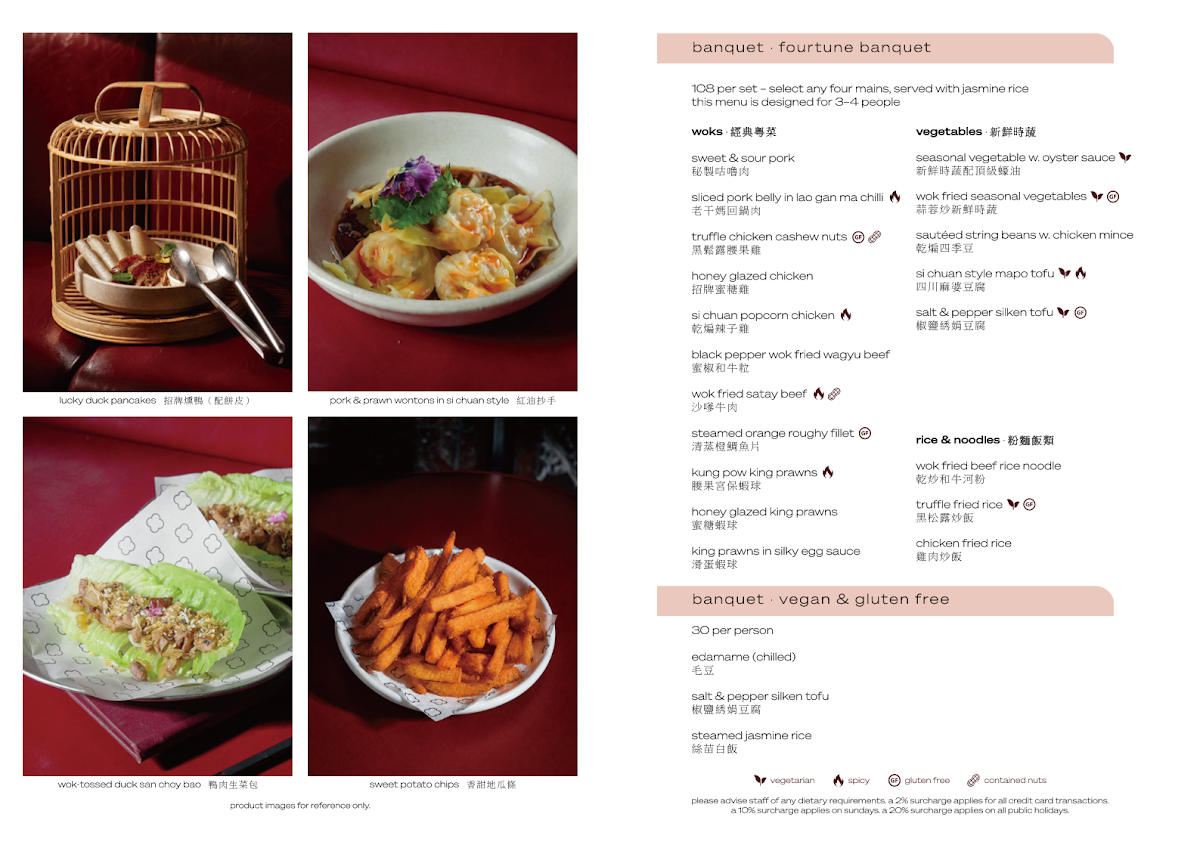 Menu, Goodtime Bistro - YUM CHA CHA CHA