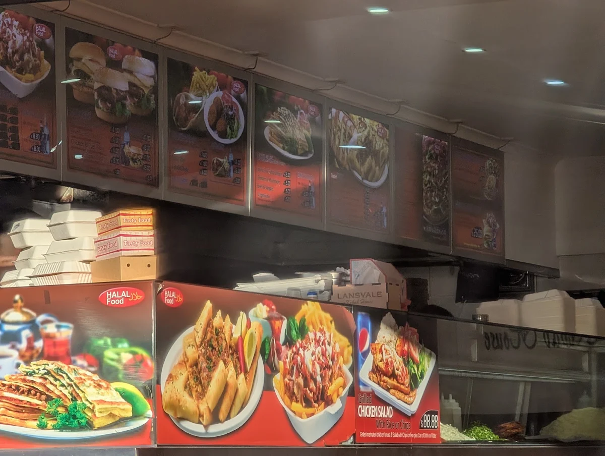 Menu, Lansvale Kebab House