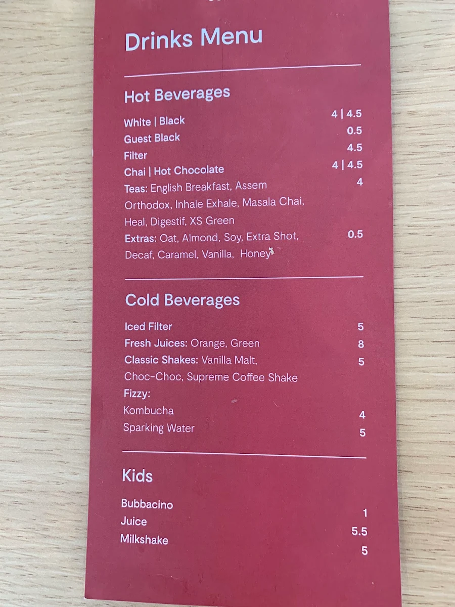 Menu, Our Father