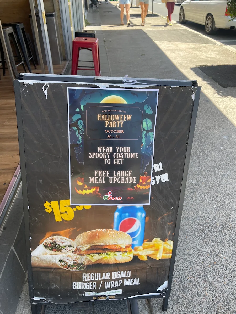 Menu, Ogalo Bondi