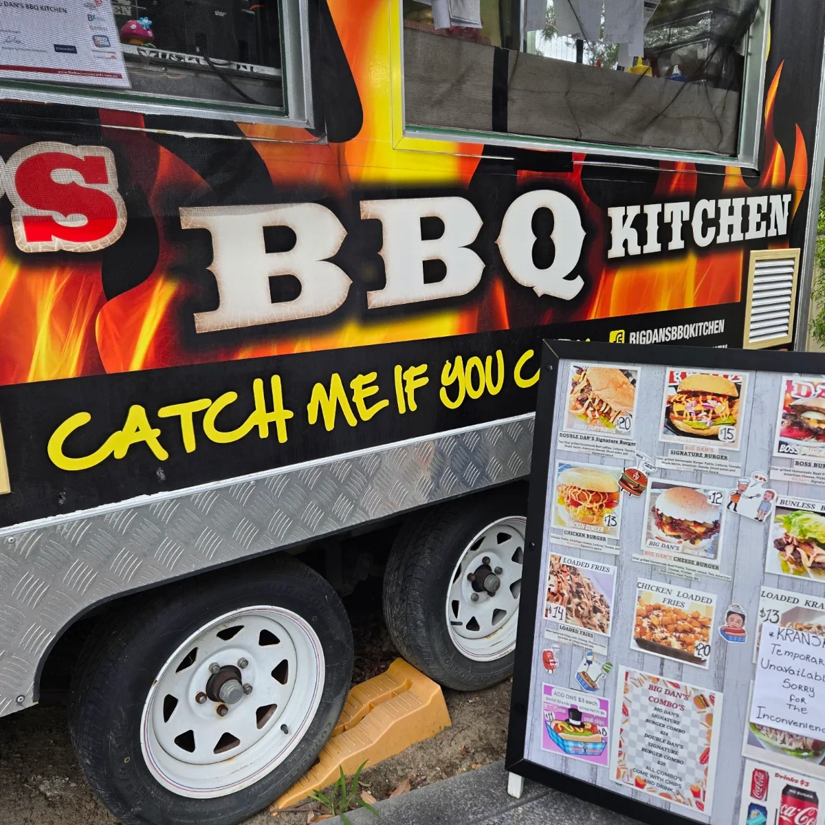 Menu, Big Dan's BBQ Kitchen