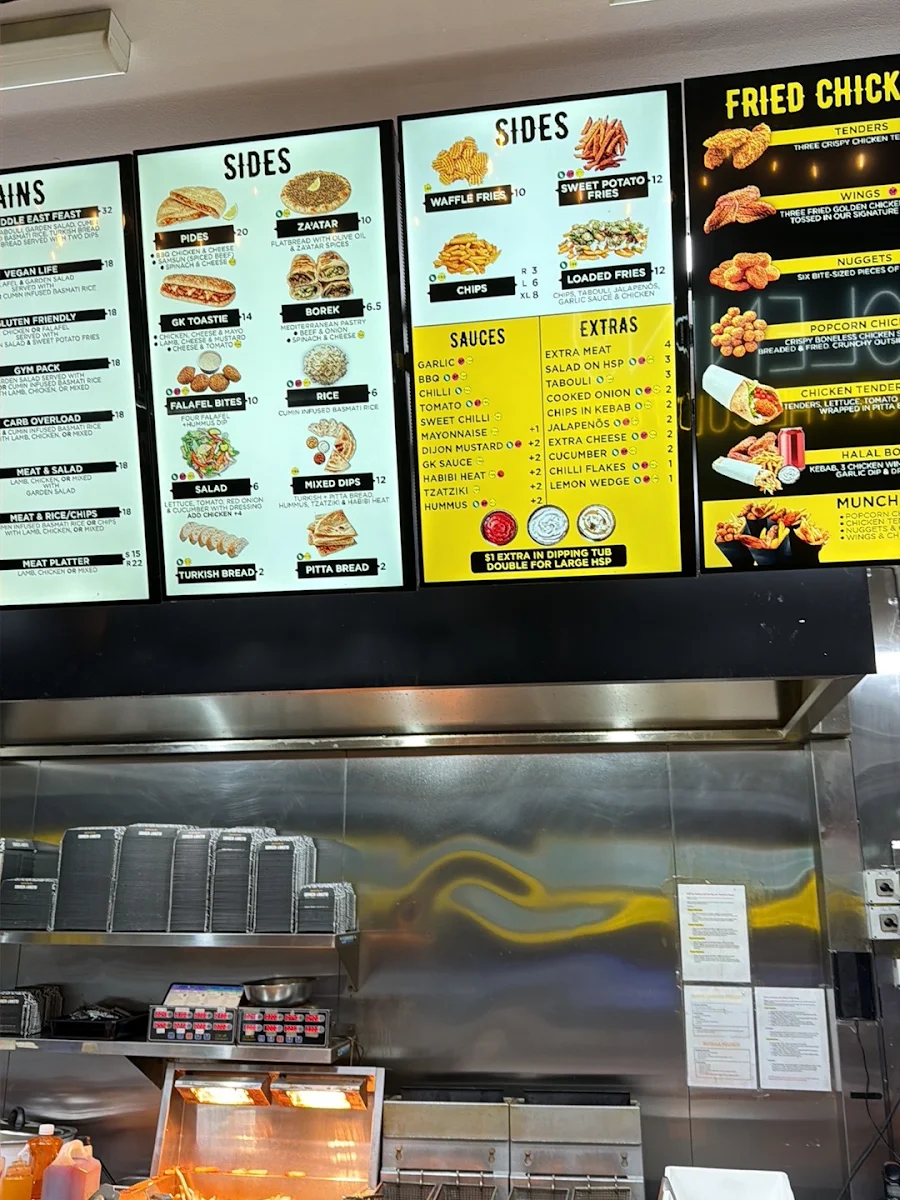 Menu, Glenny Kebabs - Box Hill