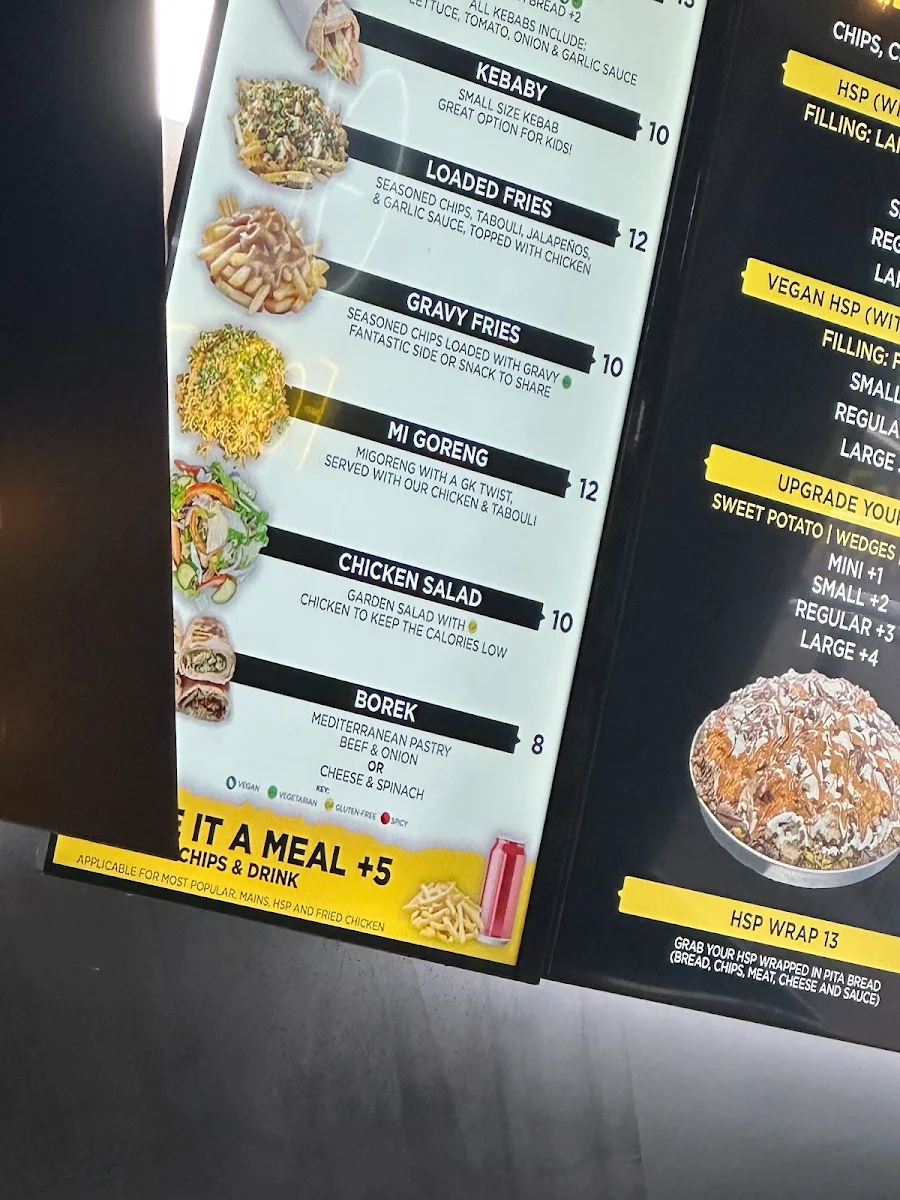 Menu, Glenny Kebabs - Box Hill