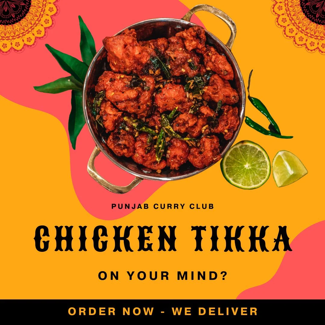 Menu, Punjab Curry Club Ipswich