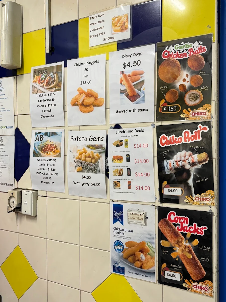 Menu, The Golden Wishbone