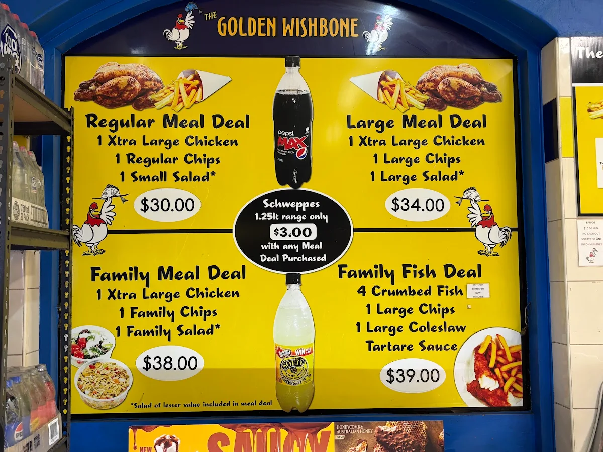 Menu, The Golden Wishbone