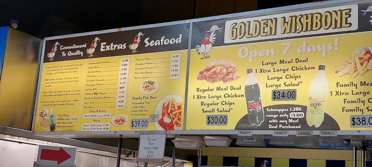 Menu, The Golden Wishbone