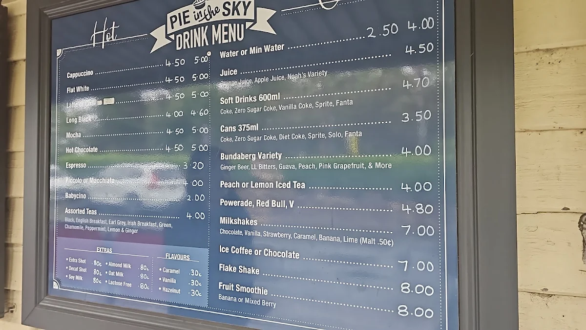 Menu, Pie in the Sky