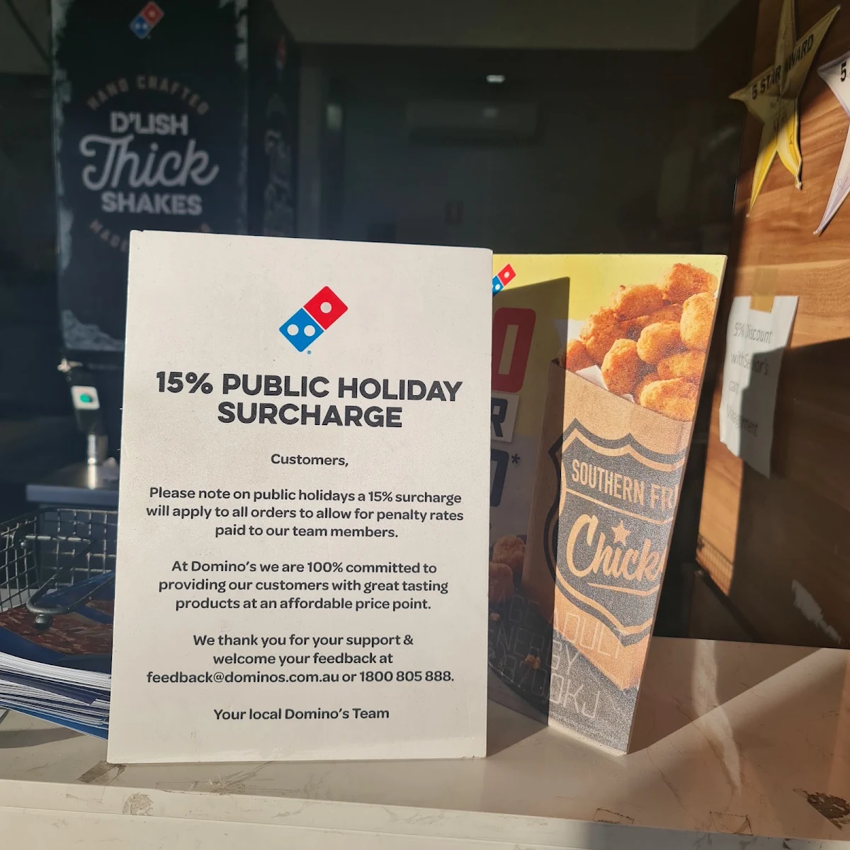 Menu, Domino's Pizza Northmead