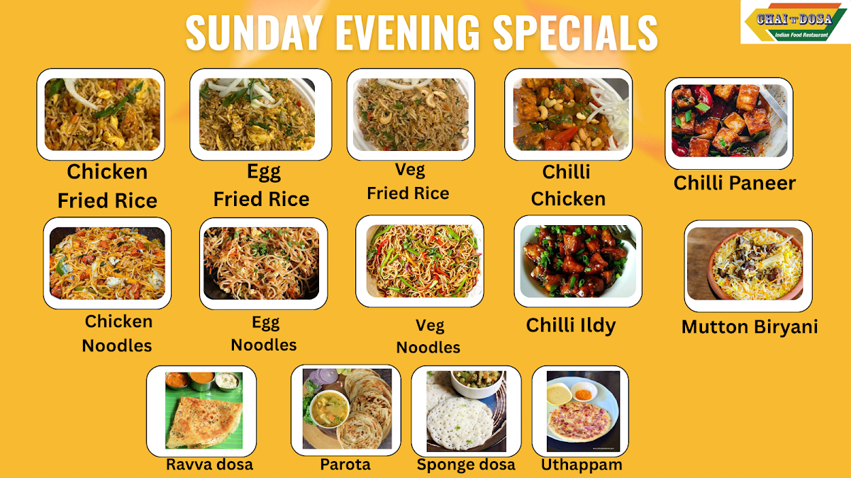 Menu, Chai N Dosa Braybrook