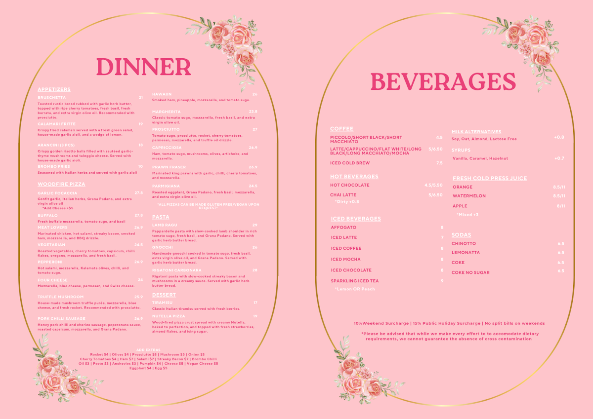 Menu, Brombo