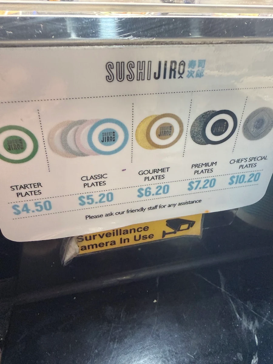 Menu, Sushi Jiro Doncaster Dining