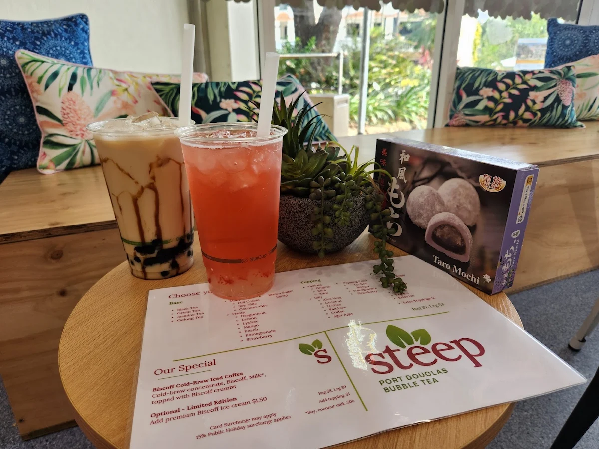 Menu, Steep Port Douglas