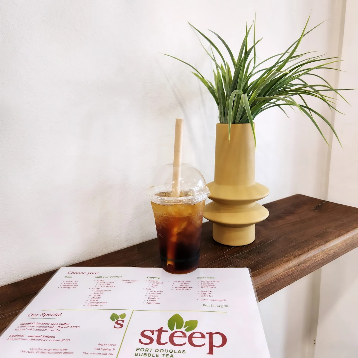 Menu, Steep Port Douglas
