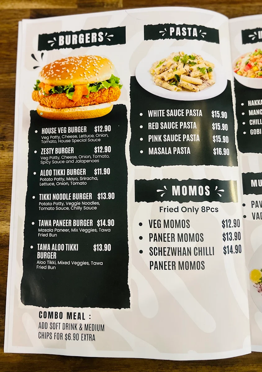 Menu, Shaak veg vegan NOG cafe and eggless cakes