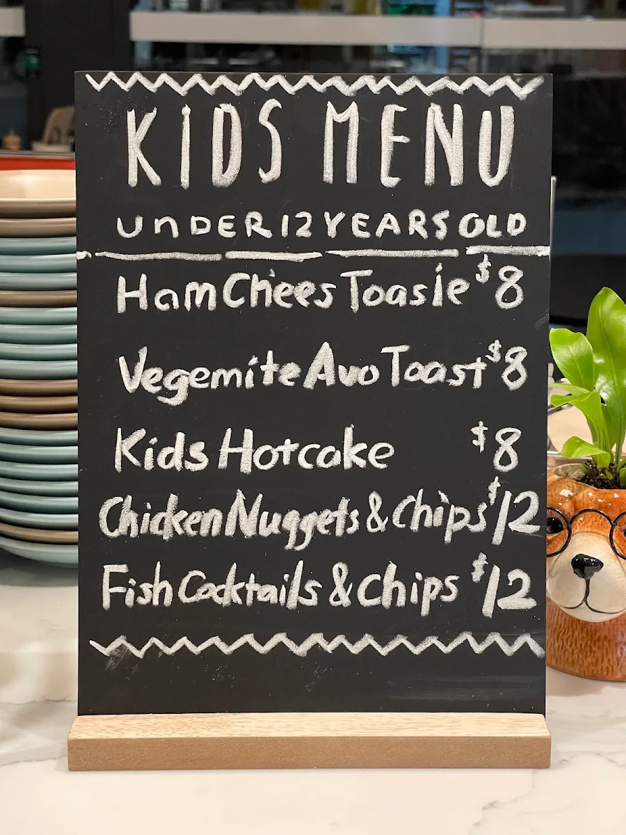 Menu, Cube Cafe