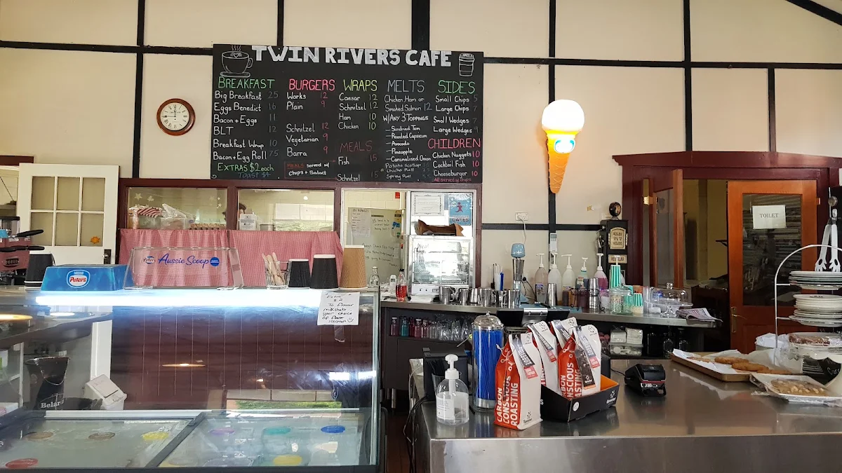Menu, Twin Rivers Cafe