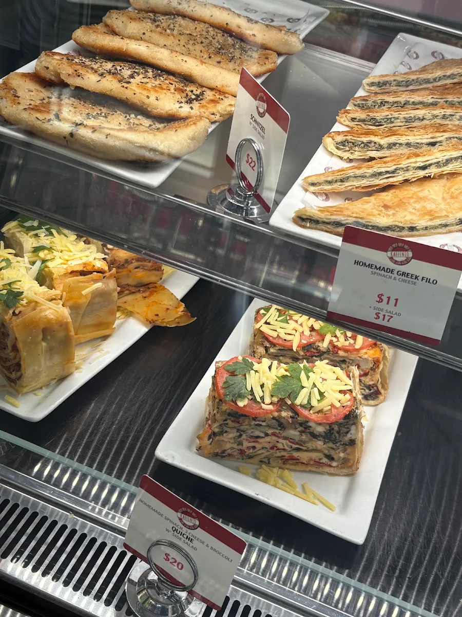 Menu, Kaffenio