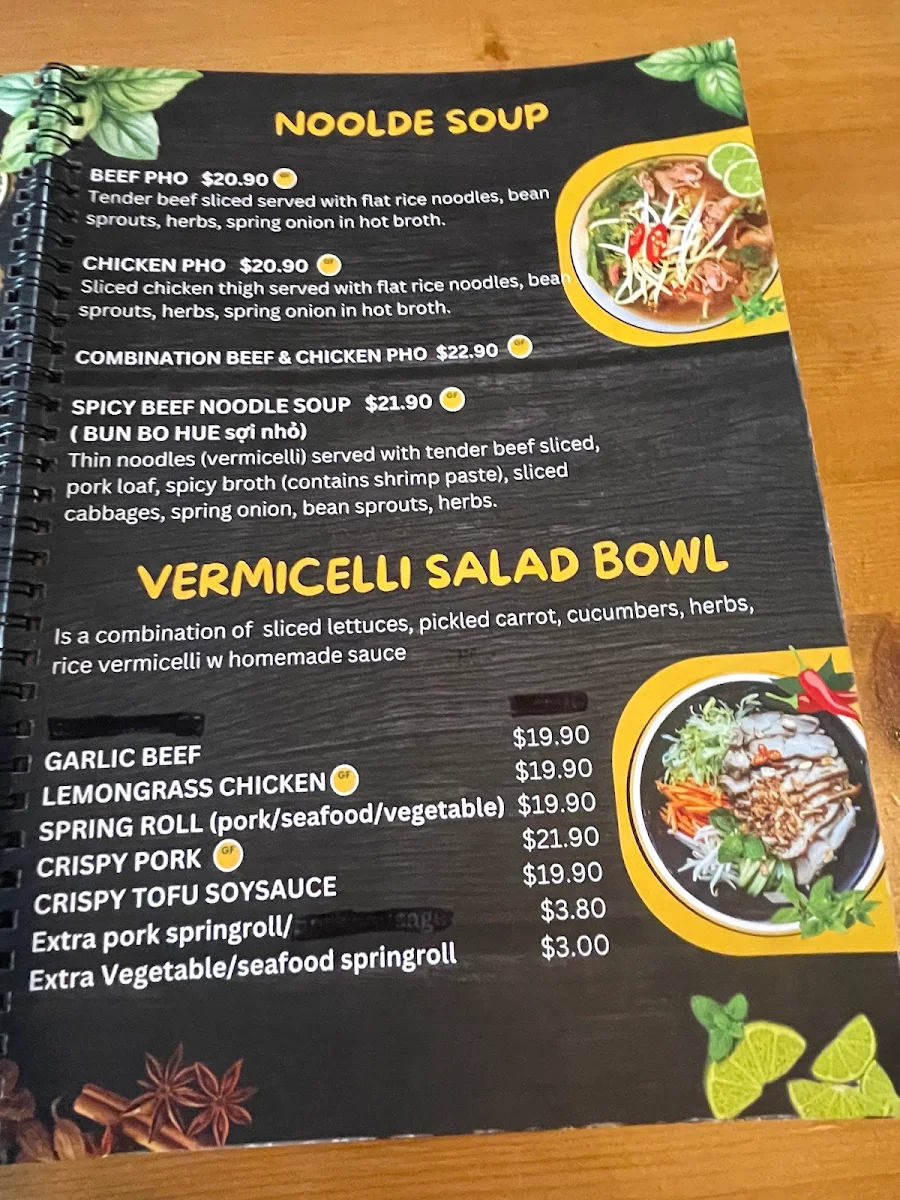 Menu, Vietnam Lotus