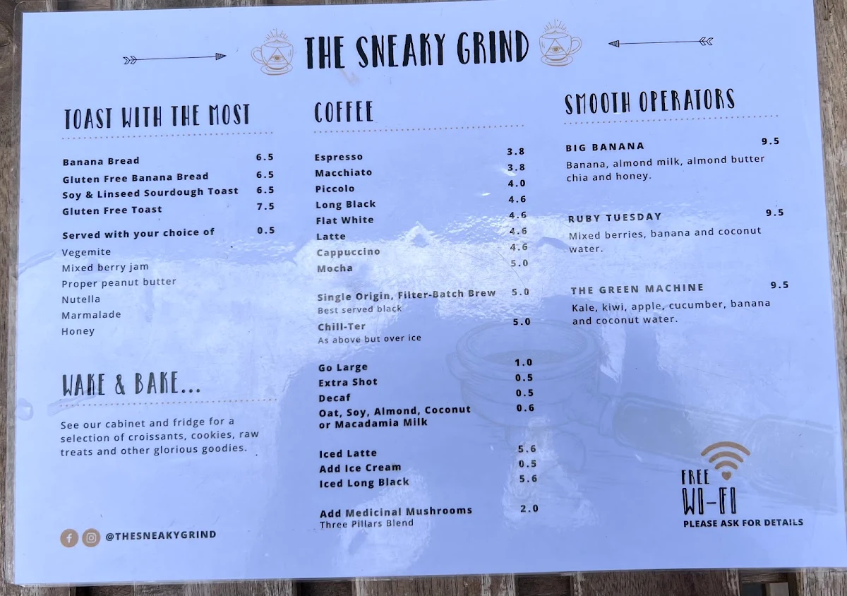 Menu, The Sneaky Grind