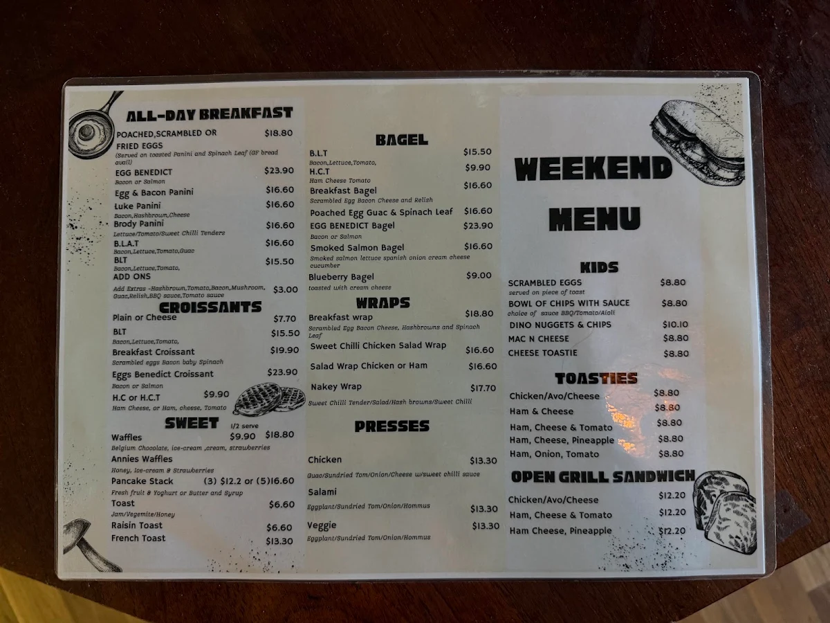 Menu, Elk on 38