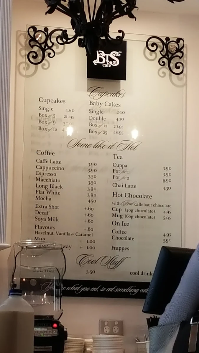 Menu, BTS Café