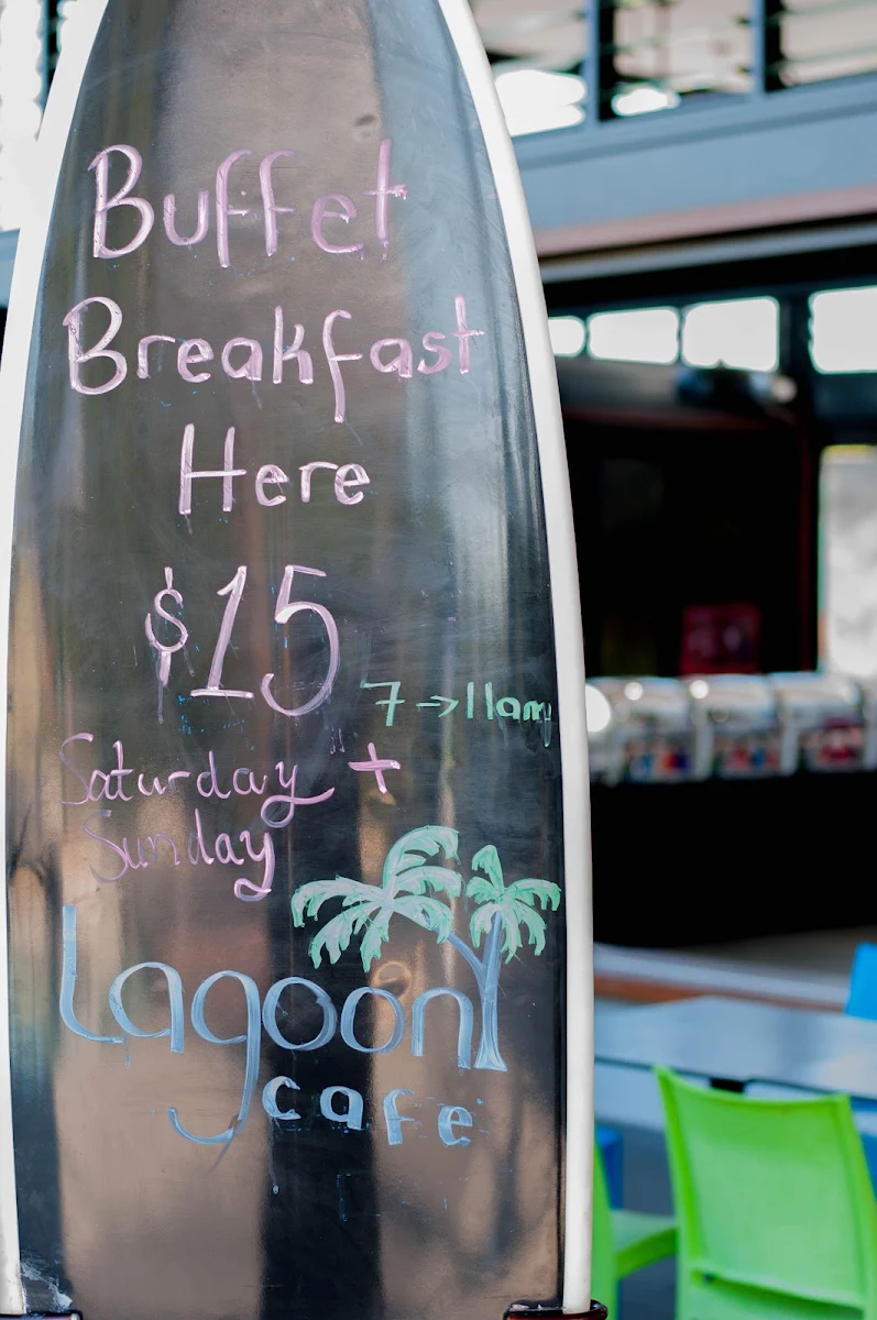 Menu, Lagoon Cafe