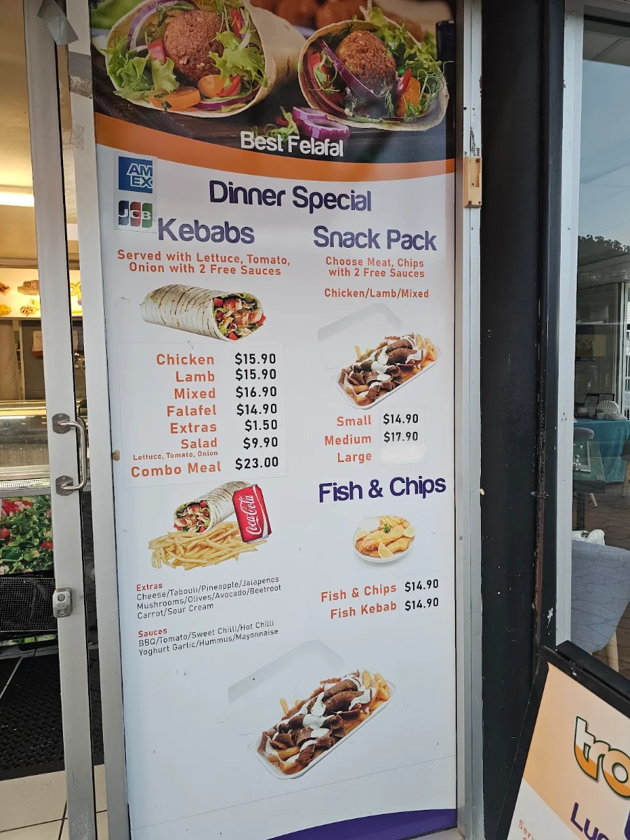 Menu, Tropic Kebabs