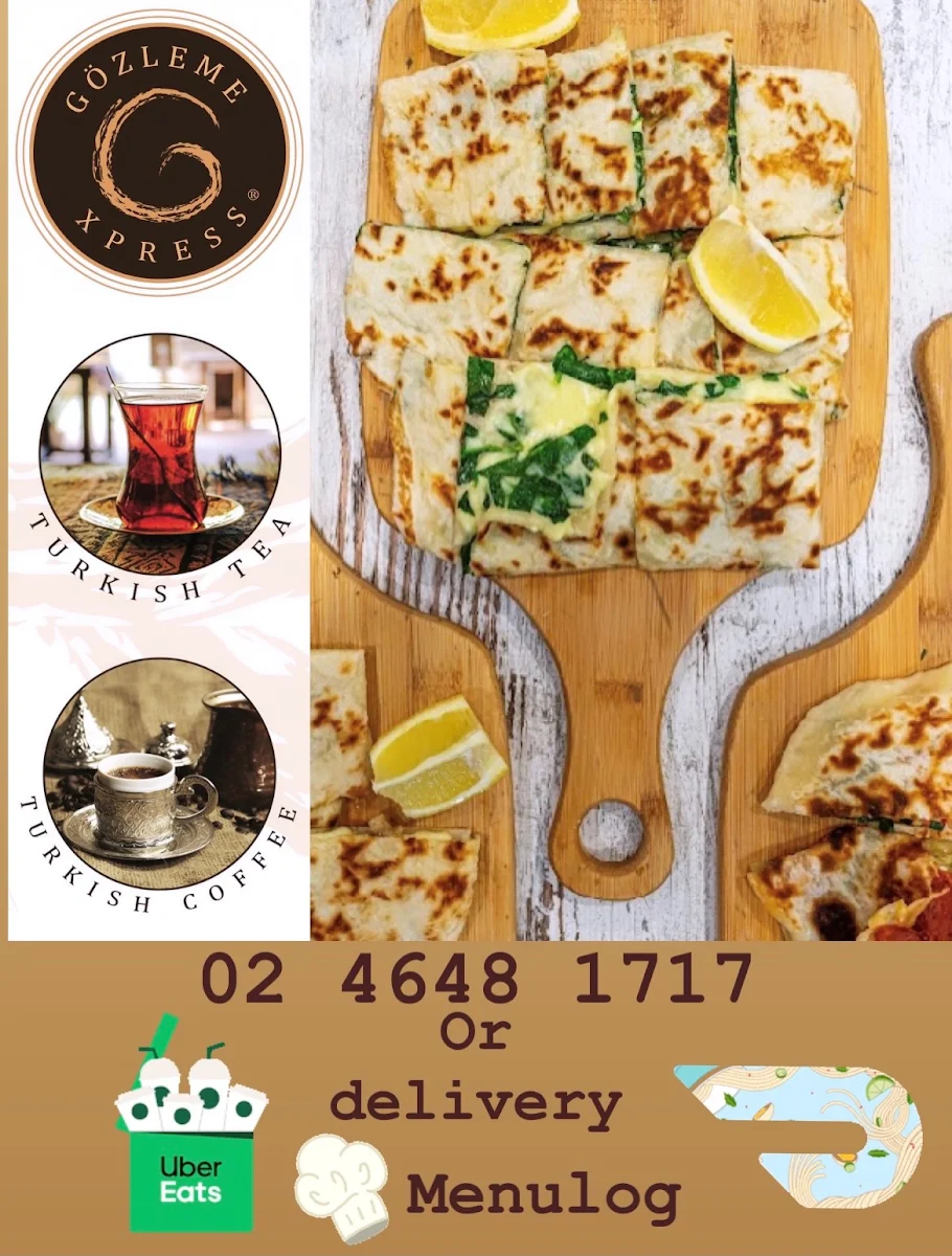Menu, GOZLEME XPRESS