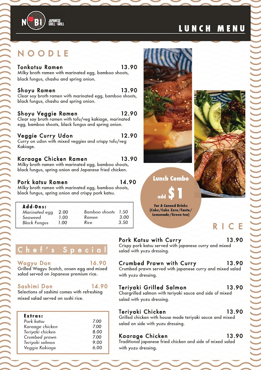 Menu, Uosan