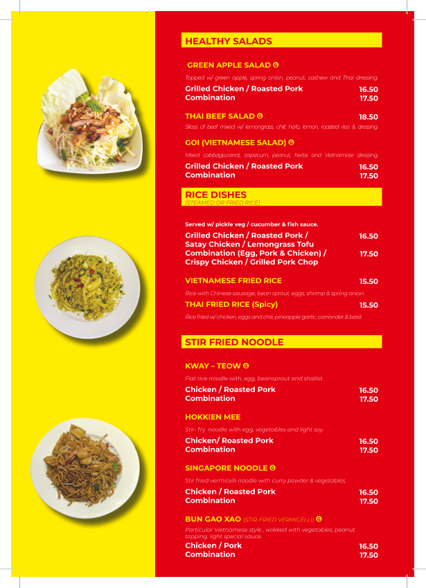 Menu, AN'S LUNCH