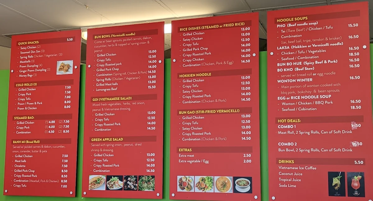 Menu, AN'S LUNCH