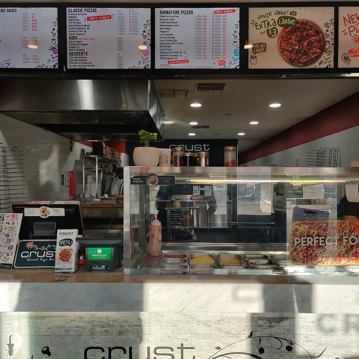 Menu, Crust Pizza Cheltenham