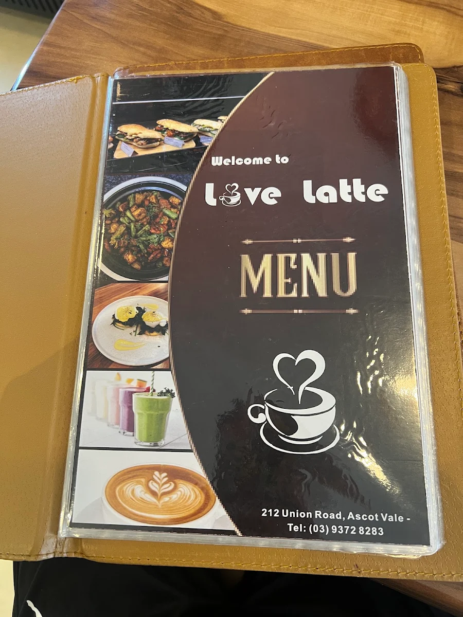 Menu, Love Latte