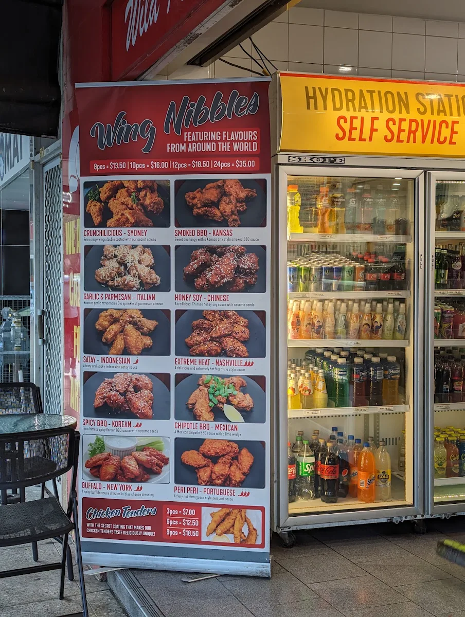 Menu, Wild Rooster Chicken Shop