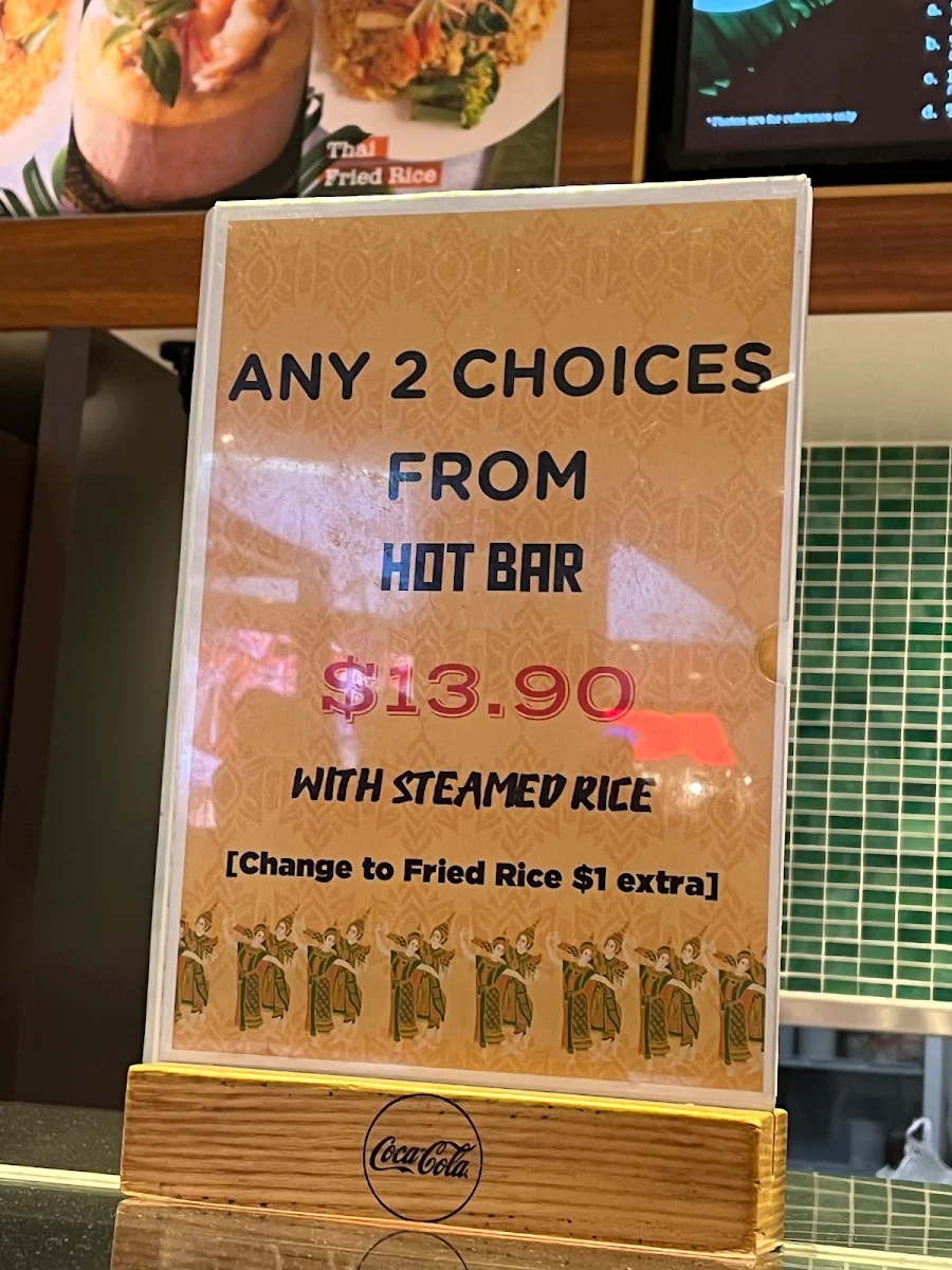 Menu, Thai Surin
