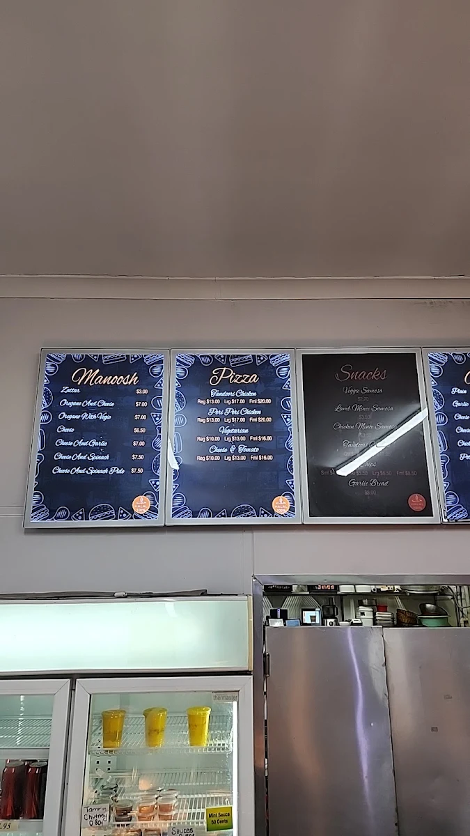 Menu, Tabaq Tandoori Corner