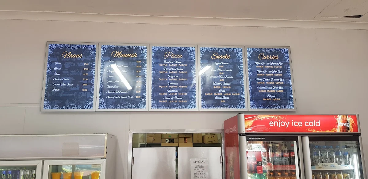 Menu, Tabaq Tandoori Corner