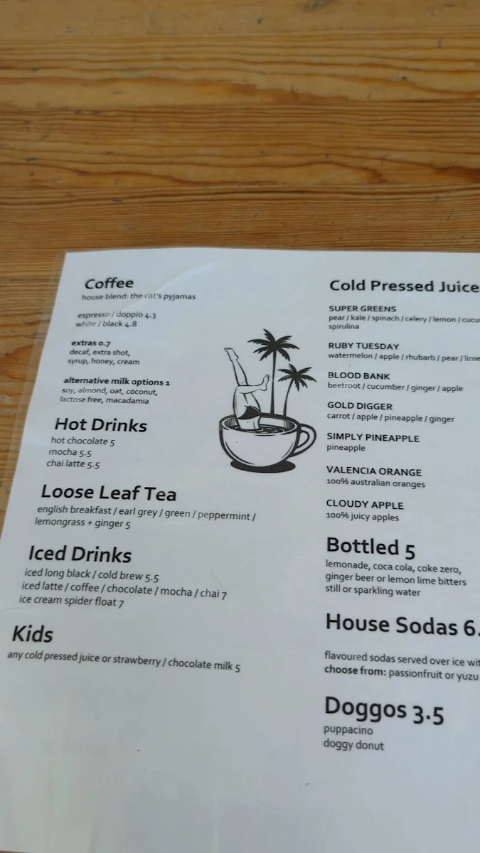Menu, White Picket Fence