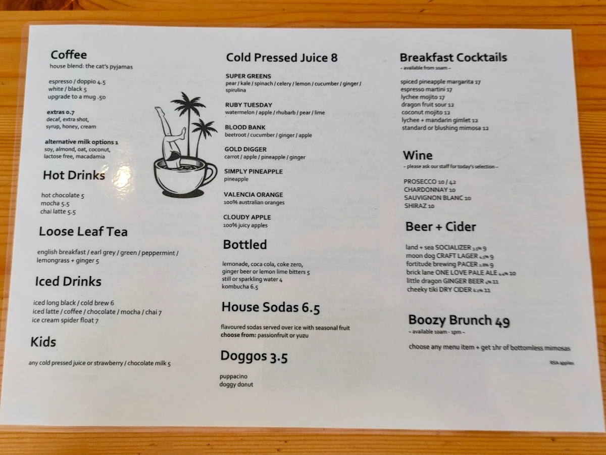 Menu, White Picket Fence