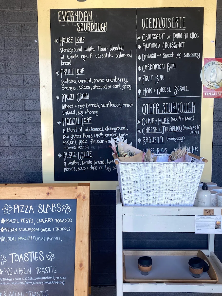 Menu, Lagom Bakery