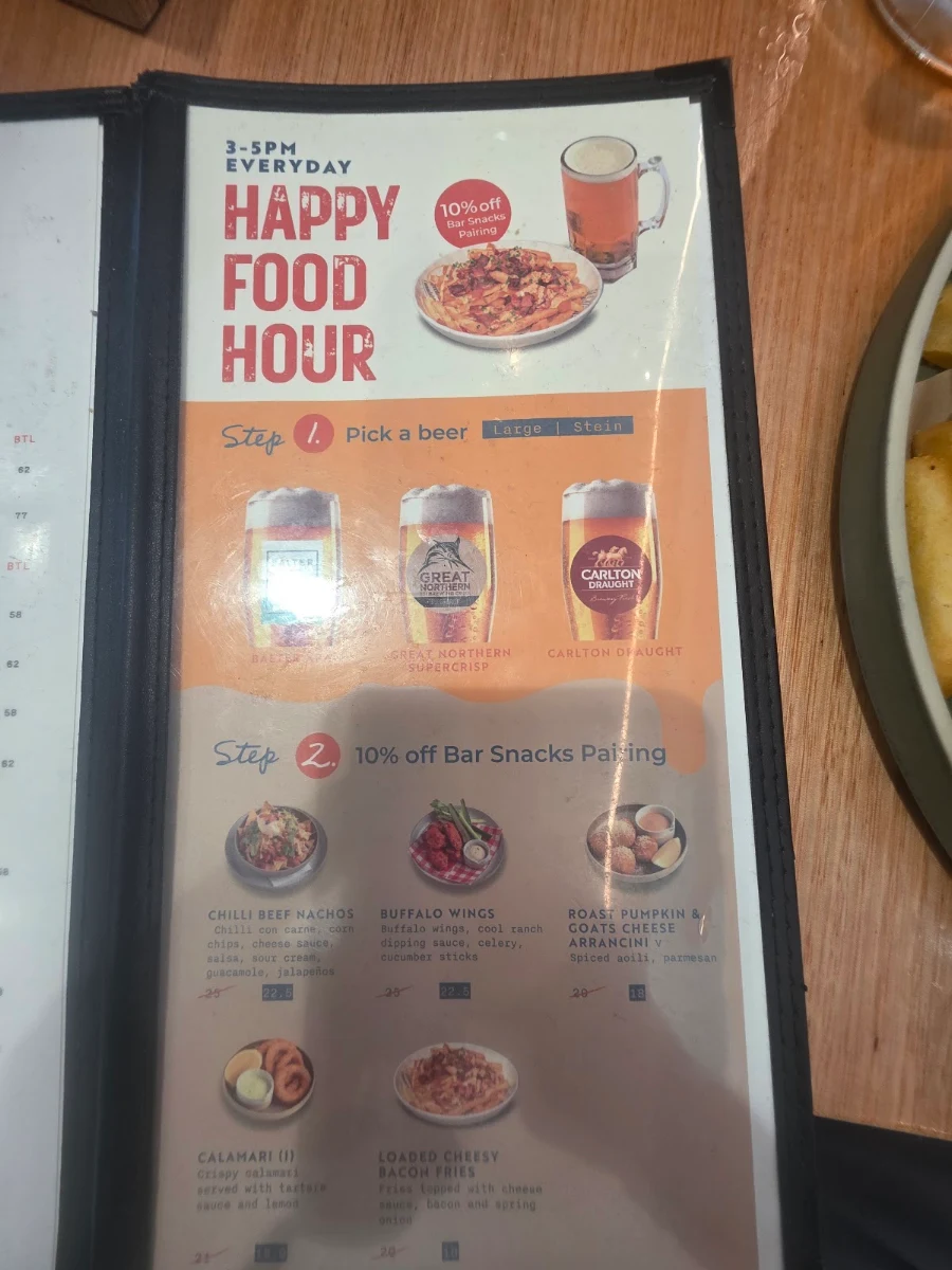 Menu, Local Bar & Eatery