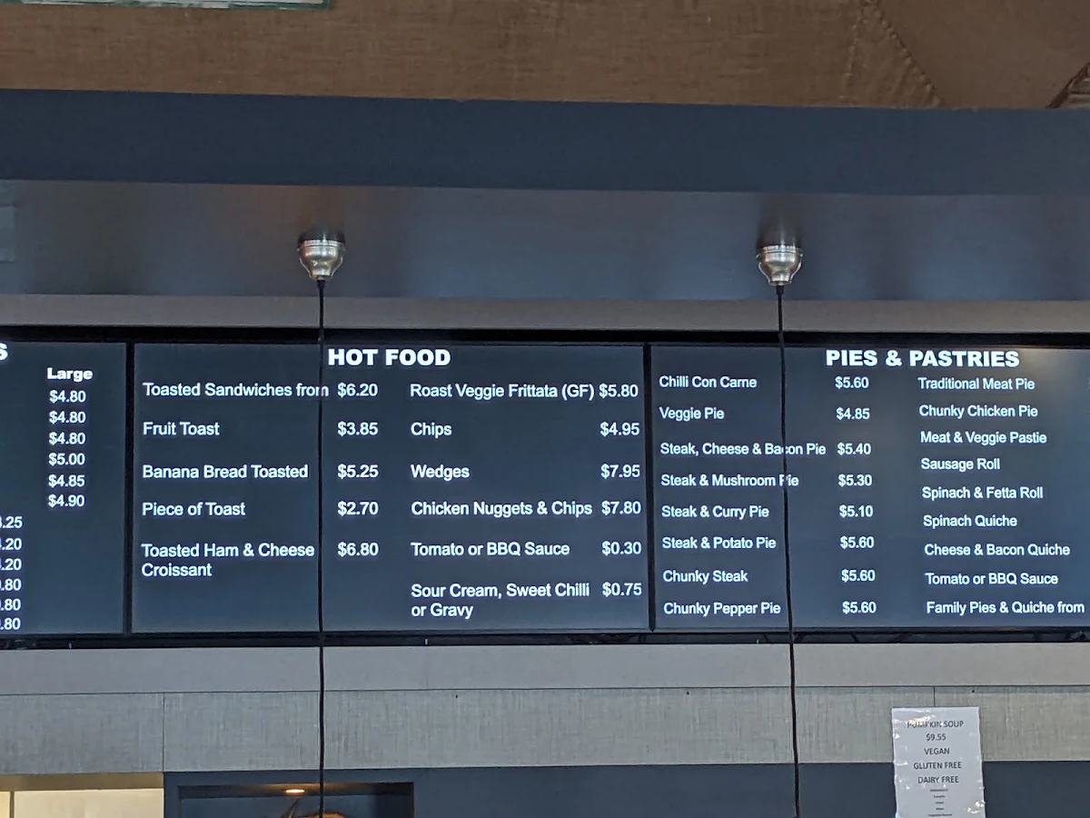 Menu, Trappers Bakery