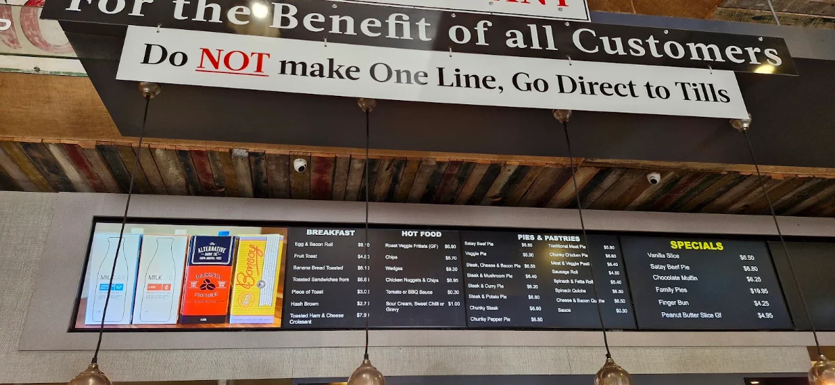 Menu, Trappers Bakery