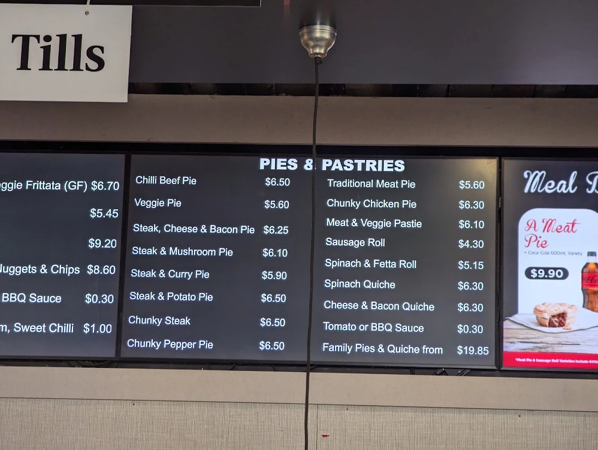 Menu, Trappers Bakery