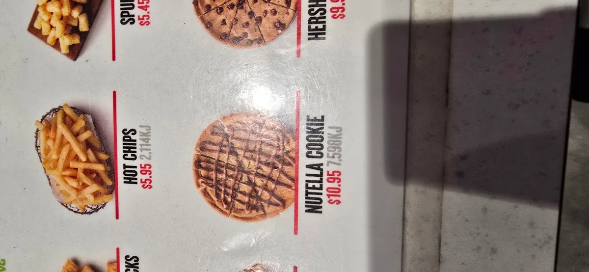 Menu, Pizza Hut