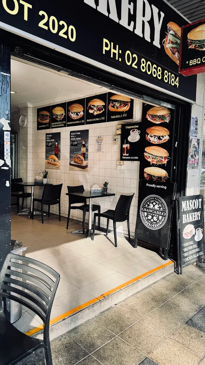 Menu, Mascot Bakery