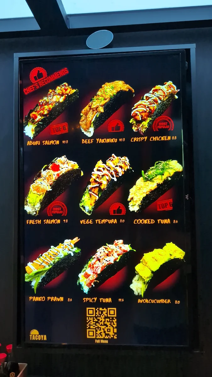 Menu, TACOYA