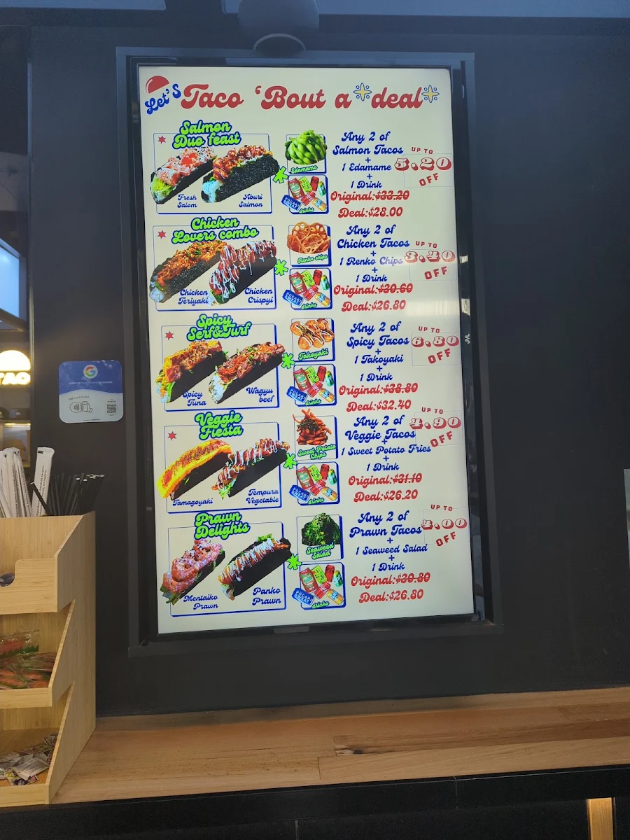Menu, TACOYA